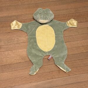Green and Yellow Stuffed Frog Toy